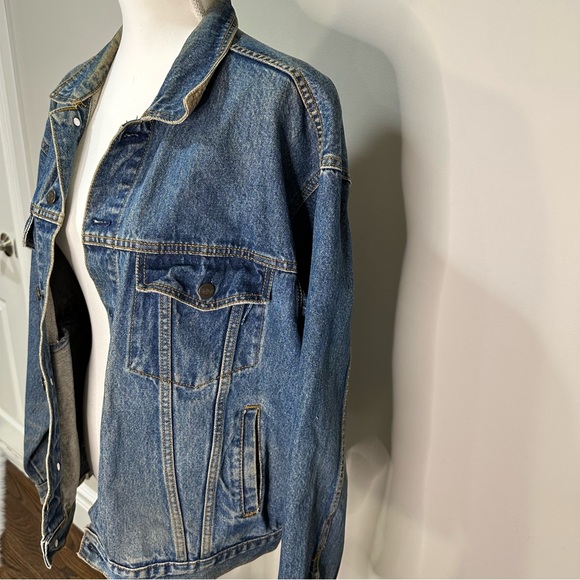 Vintage Jean Jacket - Vintage 90's HARD ROCK CAFE PARIS - SAVE THE PLANET - Picture 11 of 12